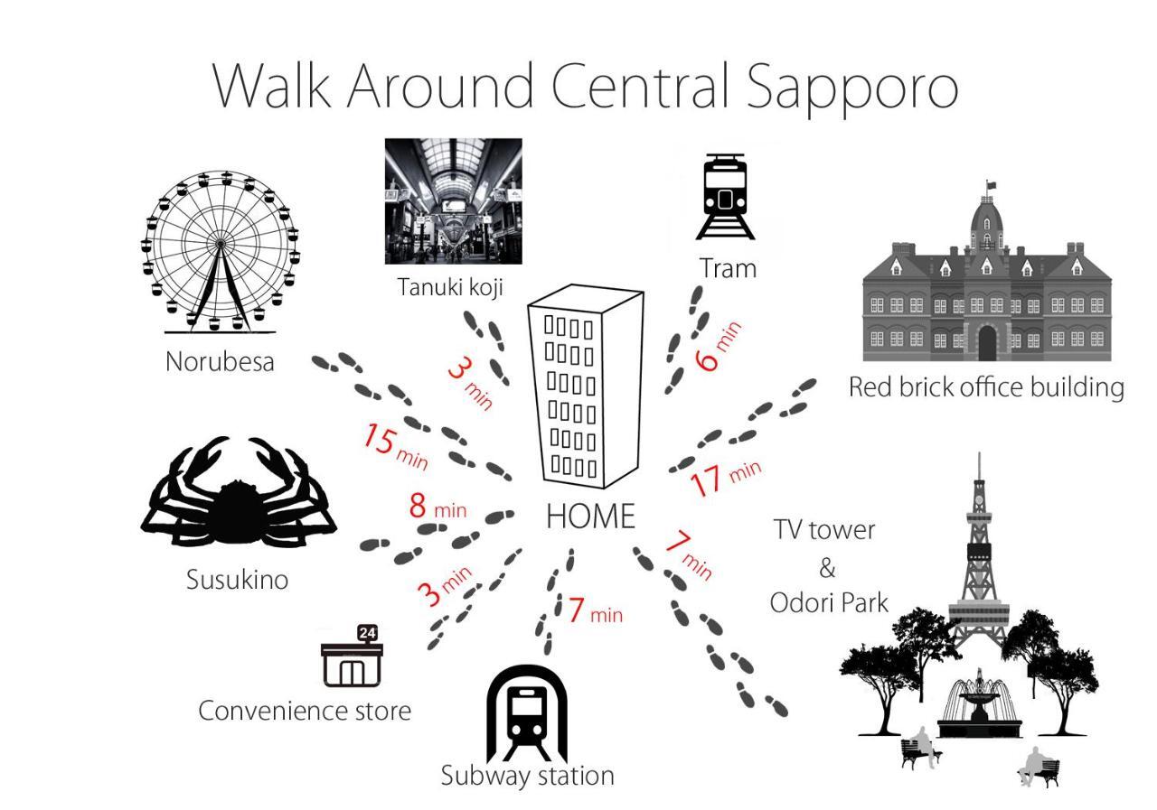 Ogisaka Minami 3 Jo Apartamento Sapporo Exterior foto
